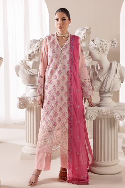 Rajbari | Premium Edition |Embroidered Chiffon Dopatta 02 - Luxury Dress - available at Maria Faisal in UK and USA.
