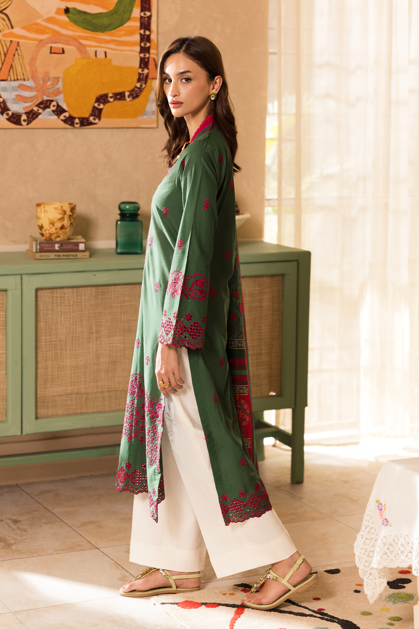 Rajbari | Nissa Chikankari Exclusive | Exclusive 08 - Luxury Dress - available at Maria Faisal in UK and USA.