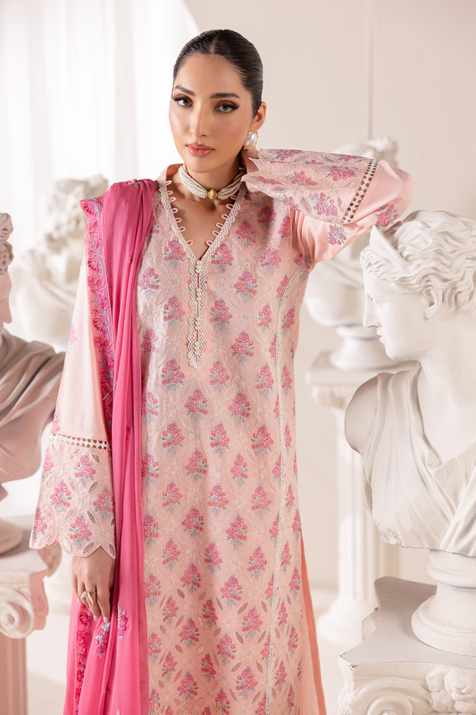 Rajbari | Premium Edition |Embroidered Chiffon Dopatta 02 - Luxury Dress - available at Maria Faisal in UK and USA.