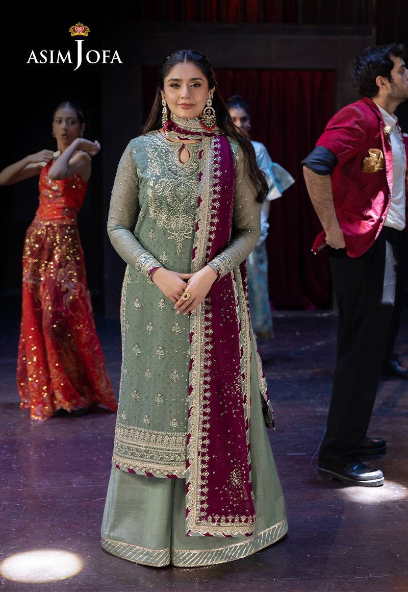 Asim Jofa | Luxury Festive Rejoice | AJLFF-13 by Maria Faisal - Registered Vendor of : Asim Jofa - type : Ladies Clothes - 100% original wedding dresses