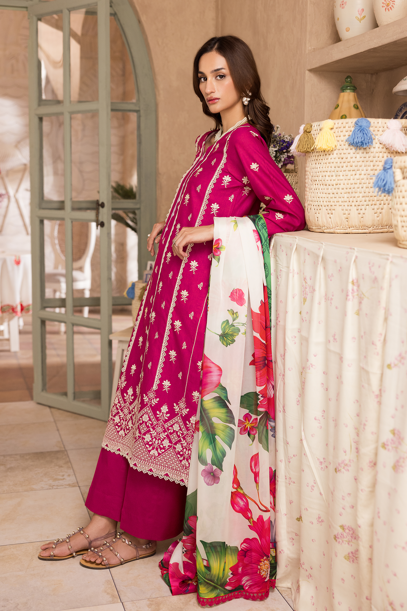 Rajbari | Nissa Chikankari Exclusive |Exclusive 09 - Luxury Dress - available at Maria Faisal in UK and USA.