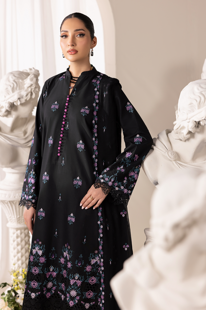 Rajbari | Premium Edition | Embroidered Chiffon Dopatta 01 - Luxury Dress - available at Maria Faisal in UK and USA.