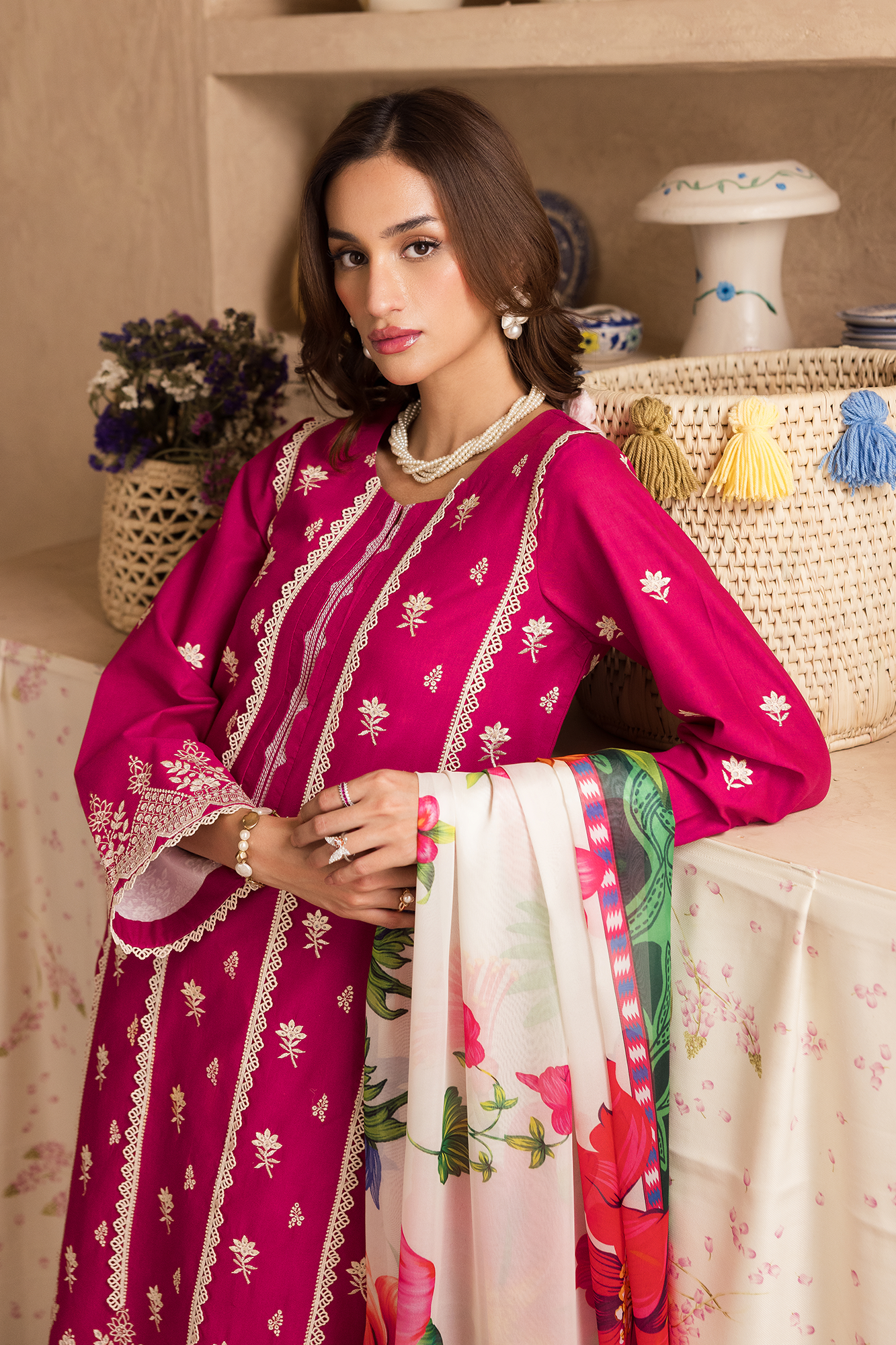 Rajbari | Nissa Chikankari Exclusive |Exclusive 09 - Luxury Dress - available at Maria Faisal in UK and USA.