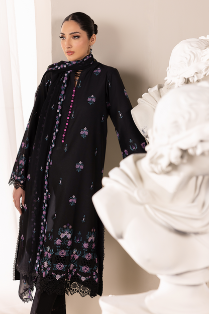 Rajbari | Premium Edition | Embroidered Chiffon Dopatta 01 - Luxury Dress - available at Maria Faisal in UK and USA.