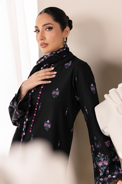 Rajbari | Premium Edition | Embroidered Chiffon Dopatta 01 - Luxury Dress - available at Maria Faisal in UK and USA.