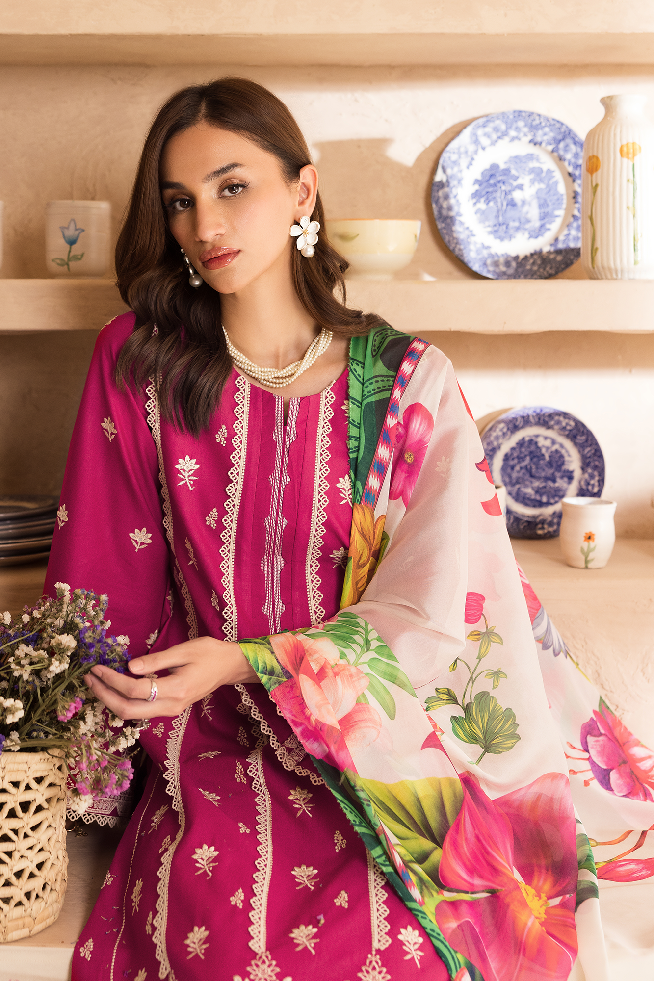 Rajbari | Nissa Chikankari Exclusive |Exclusive 09 - Luxury Dress - available at Maria Faisal in UK and USA.