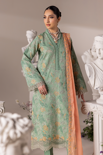 Rajbari | Premium Edition | Embroidered Chiffon Dopatta 06 - Luxury Dress - available at Maria Faisal in UK and USA.