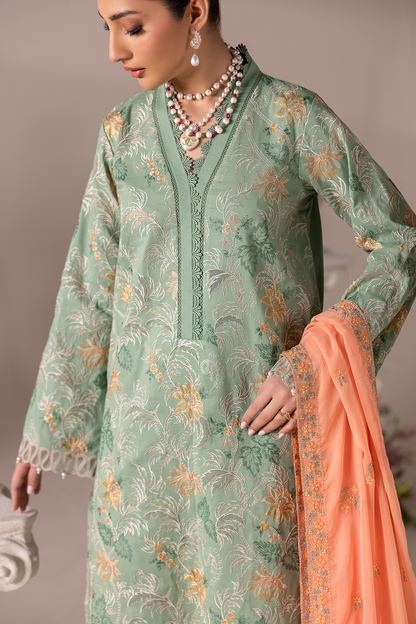 Rajbari | Premium Edition | Embroidered Chiffon Dopatta 06 - Luxury Dress - available at Maria Faisal in UK and USA.