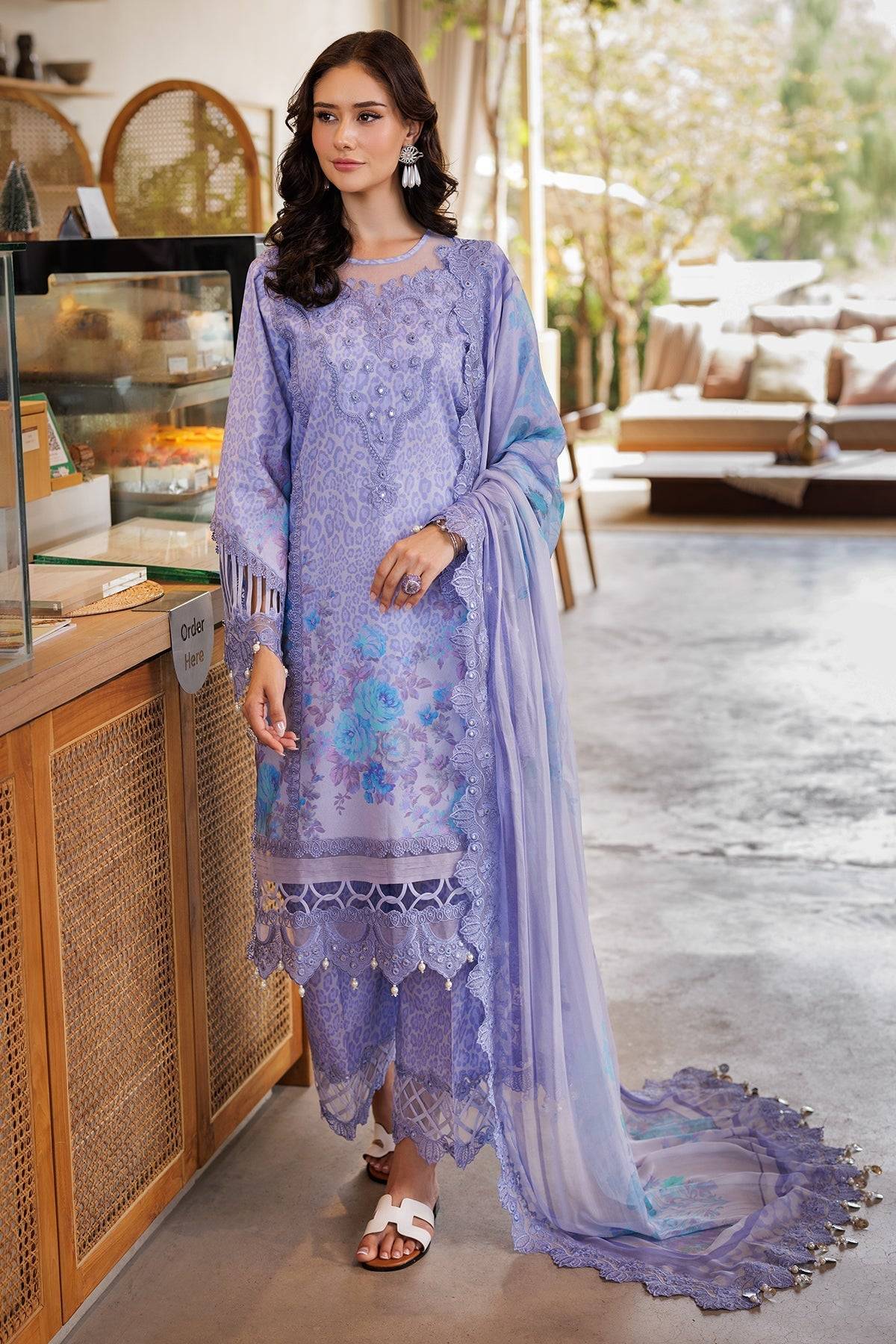 Charizma | Naranji Lawn 25 | CN5-09 by Maria Faisal - Registered Vendor of : Charizma - type : Ladies Clothes - 100% original wedding dresses