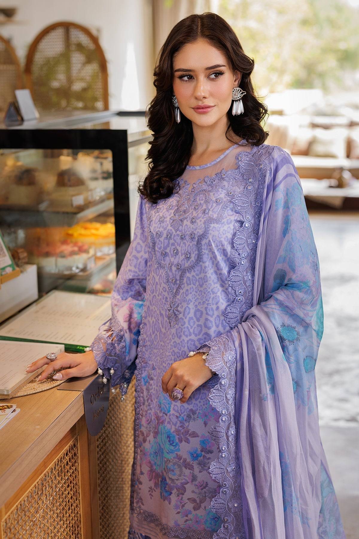 Charizma | Naranji Lawn 25 | CN5-09 by Maria Faisal - Registered Vendor of : Charizma - type : Ladies Clothes - 100% original wedding dresses