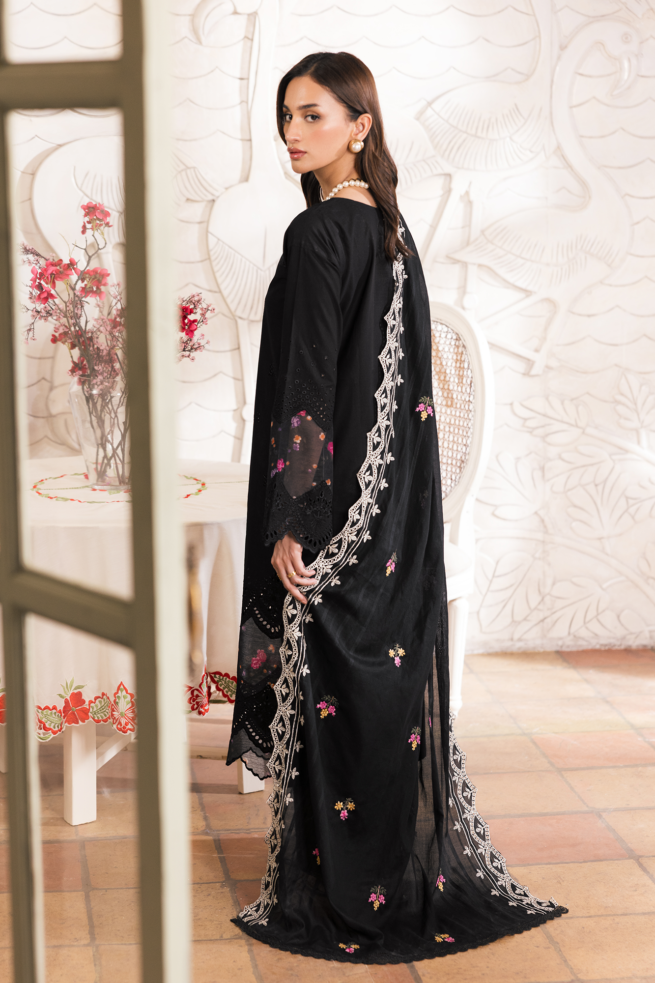 Rajbari | Nissa Chikankari Exclusive | Exclusive 11 - Luxury Dress - available at Maria Faisal in UK and USA.