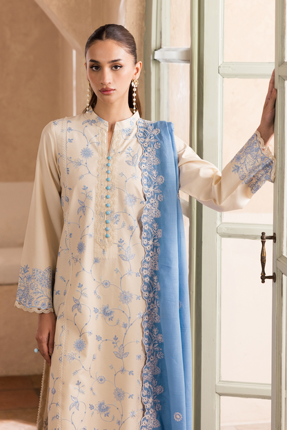 Rajbari | Nissa Chikankari Exclusive | Exclusive 02 - Luxury Dress - available at Maria Faisal in UK and USA.