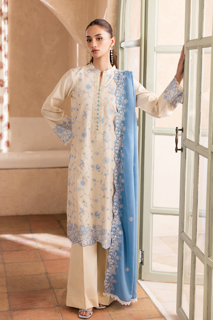 Rajbari | Nissa Chikankari Exclusive | Exclusive 02 - Luxury Dress - available at Maria Faisal in UK and USA.