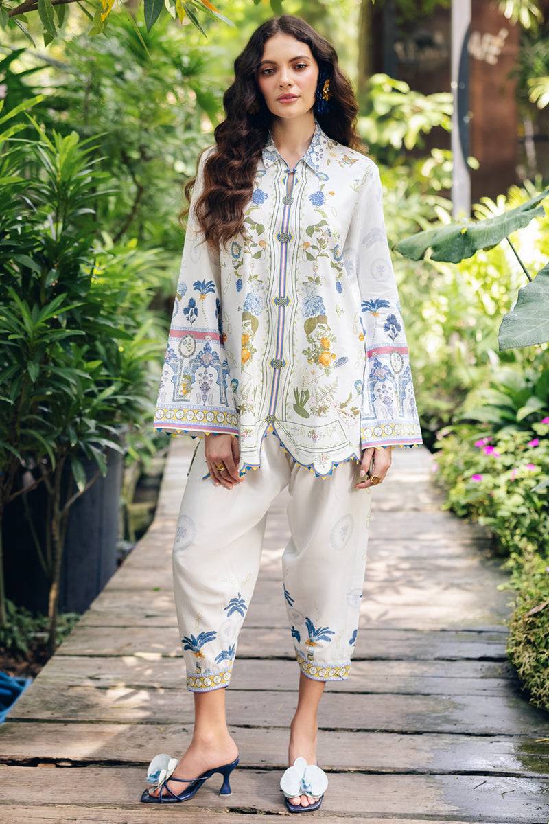 Qalamkar | Printed Co Ords 25 | OP-06 Ilsa by Maria Faisal - Registered Vendor of : Qalamkar - type : Ladies Clothes - 100% original wedding dresses