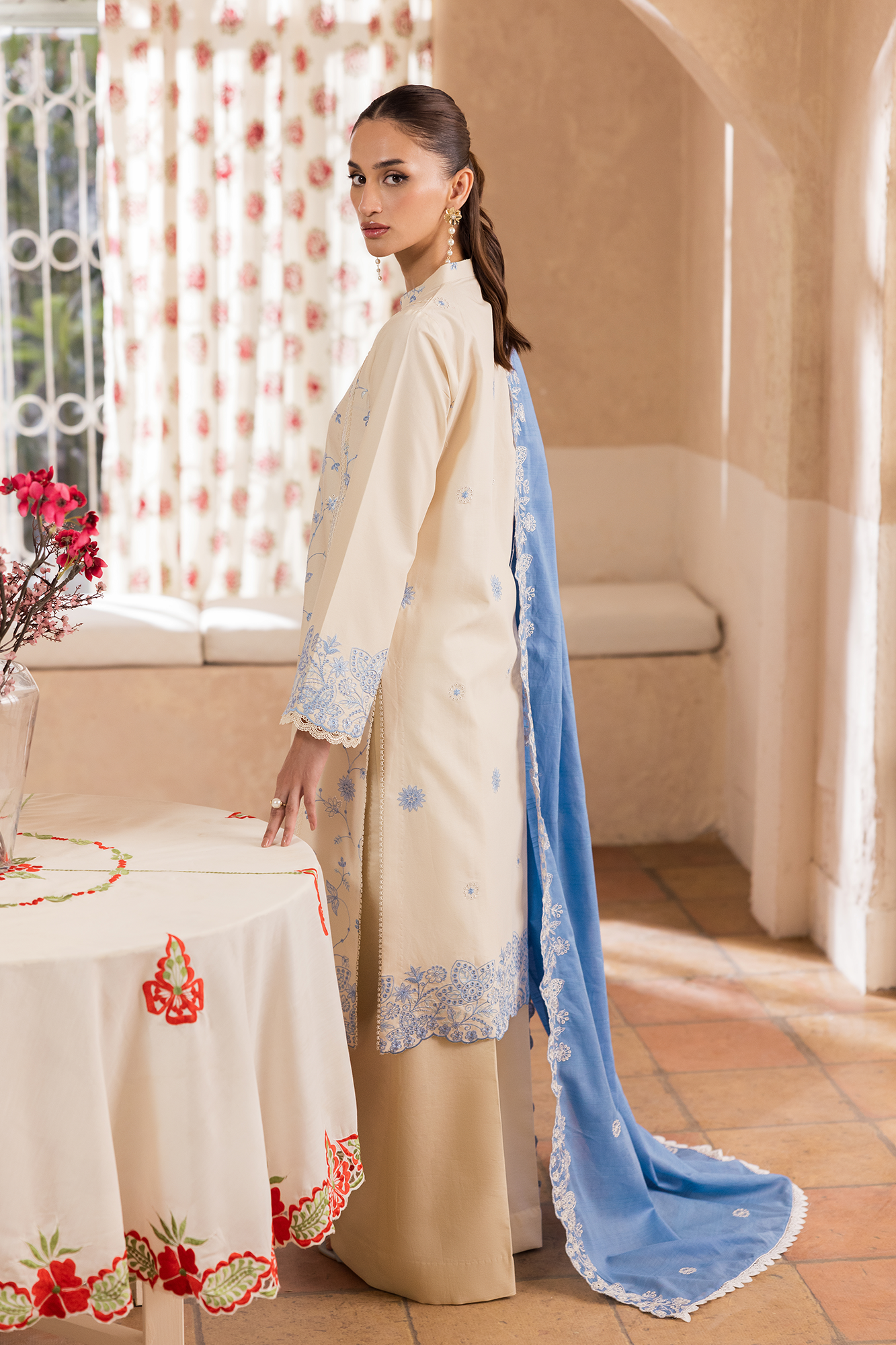 Rajbari | Nissa Chikankari Exclusive | Exclusive 02 - Luxury Dress - available at Maria Faisal in UK and USA.