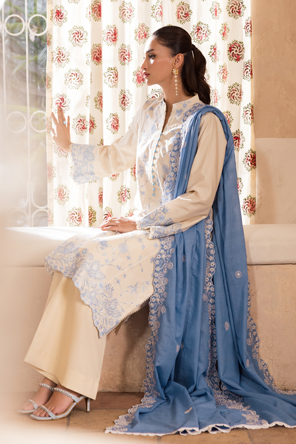 Rajbari | Nissa Chikankari Exclusive | Exclusive 02 - Luxury Dress - available at Maria Faisal in UK and USA.