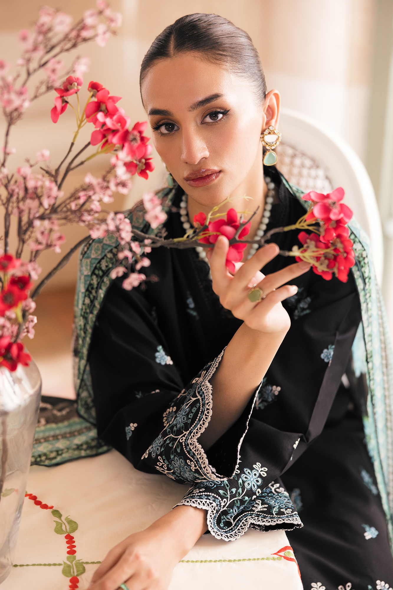 Rajbari | Nissa Chikankari Exclusive | Exclusive 05 - Luxury Dress - available at Maria Faisal in UK and USA.