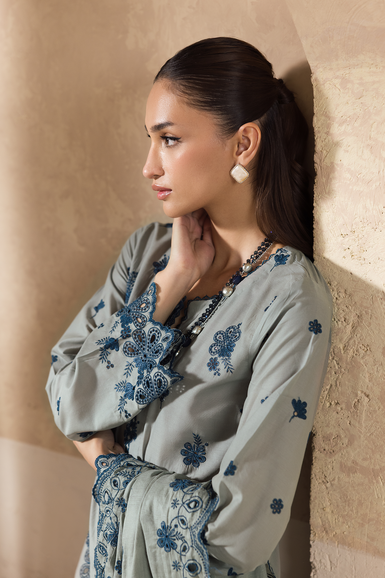 Rajbari | Nissa Chikankari Exclusive | Exclusive 10 - Luxury Dress - available at Maria Faisal in UK and USA.