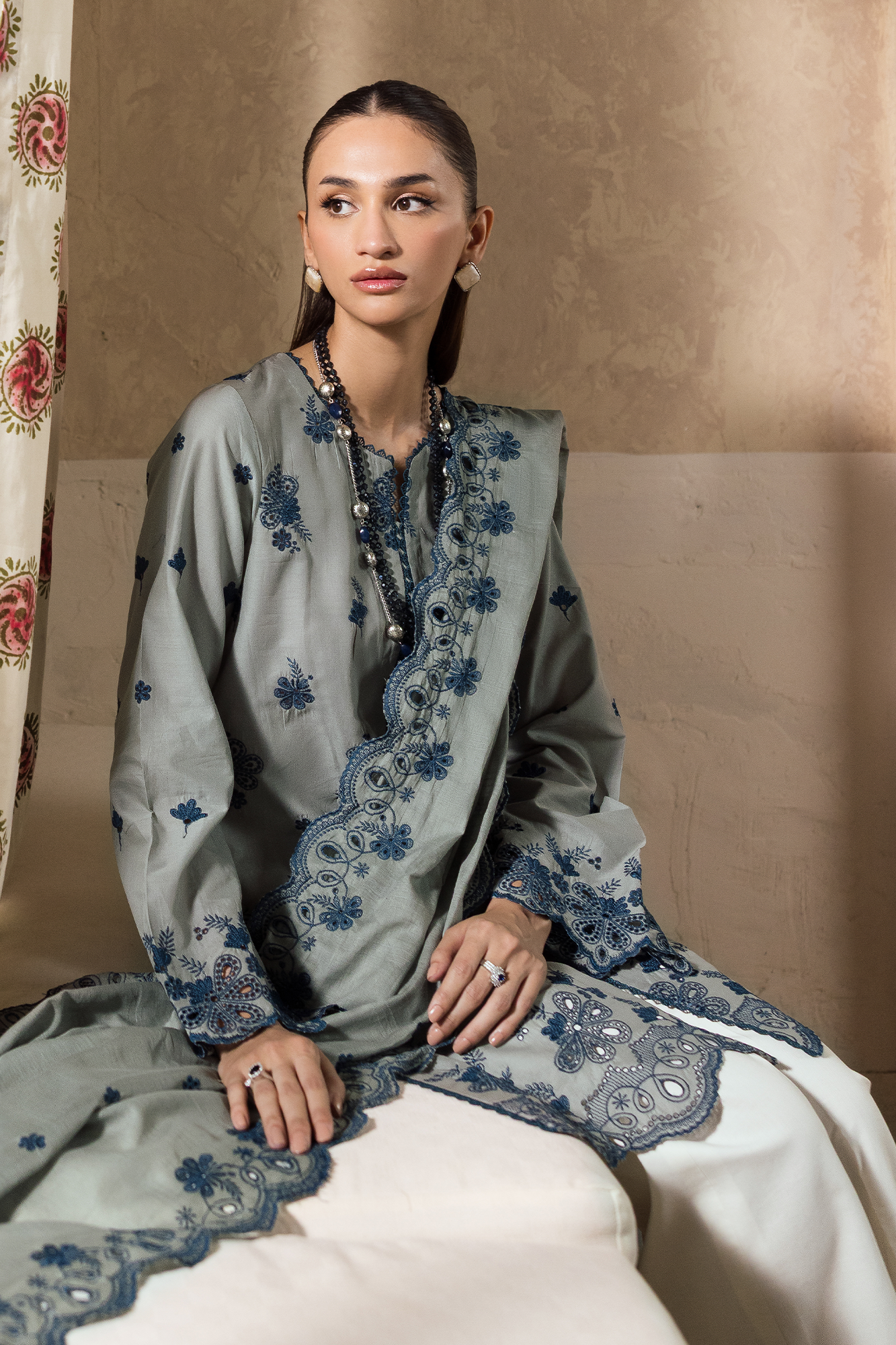 Rajbari | Nissa Chikankari Exclusive | Exclusive 10 - Luxury Dress - available at Maria Faisal in UK and USA.