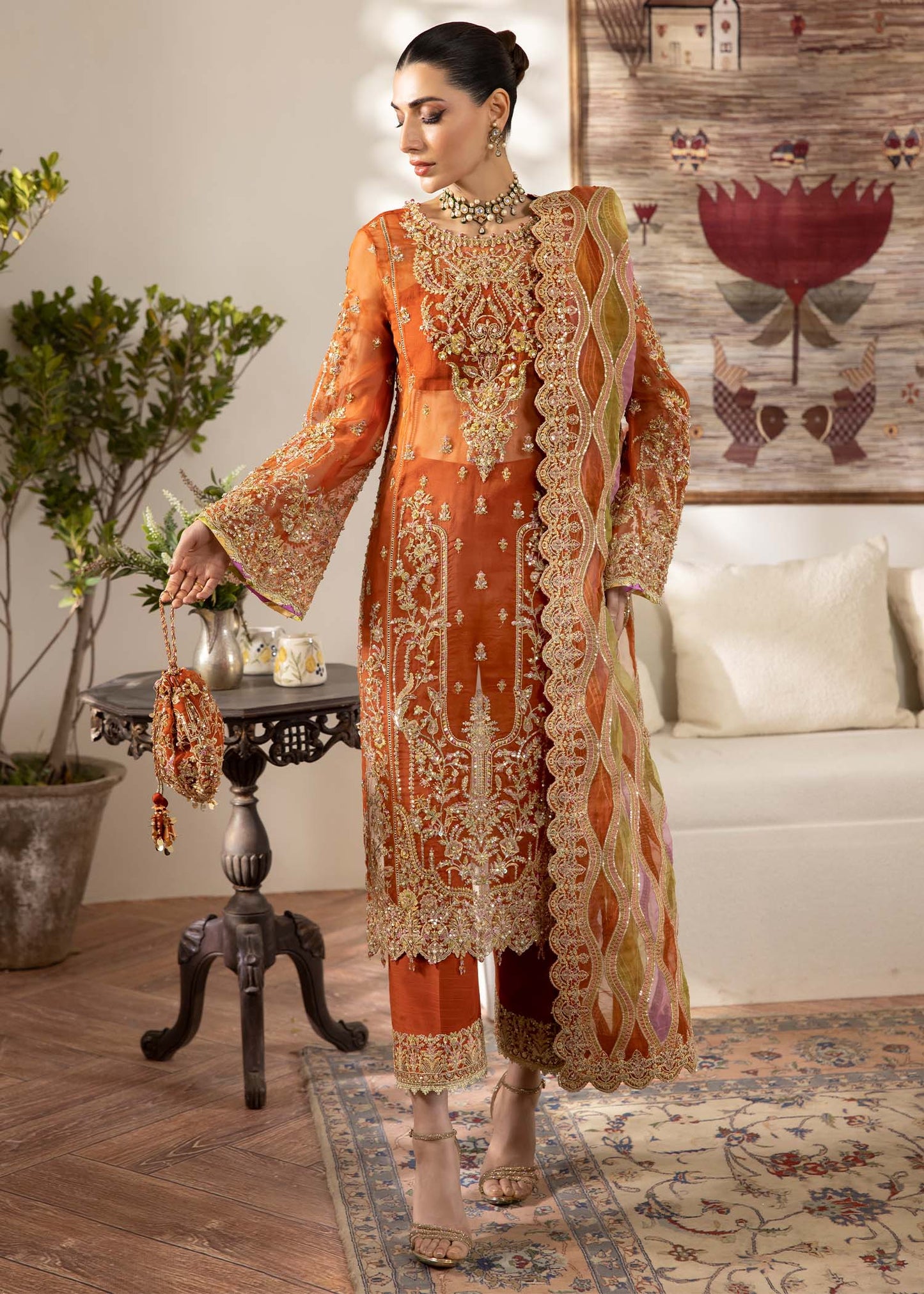 Kanwal Malik | Mirha Eid Luxury Pret 25 | Roshail by Maria Faisal - Registered Vendor of : Kanwal Malik - type : Ladies Clothes - 100% original wedding dresses