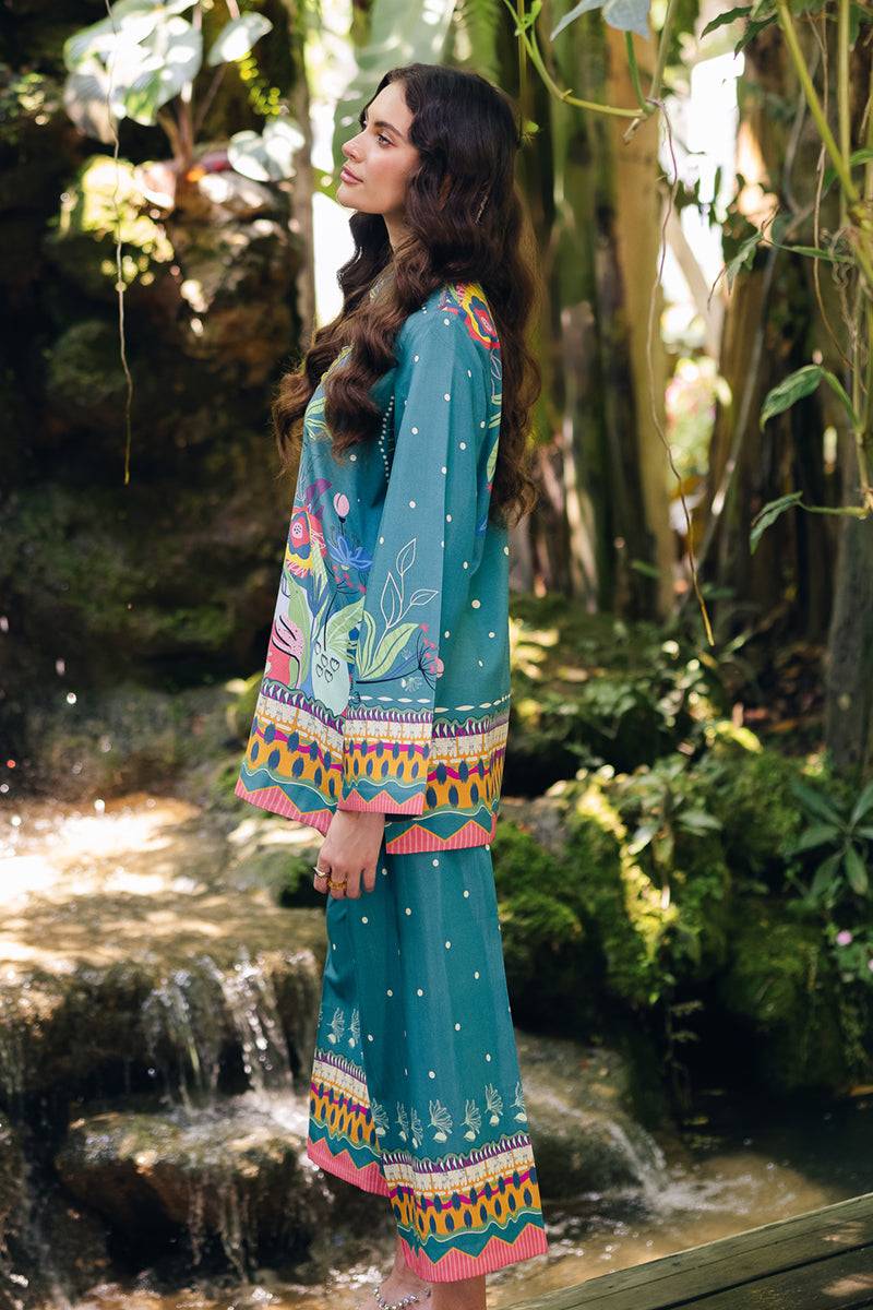 Qalamkar | Printed Co Ords 25 | OP-10 Liva by Maria Faisal - Registered Vendor of : Qalamkar - type : Ladies Clothes - 100% original wedding dresses
