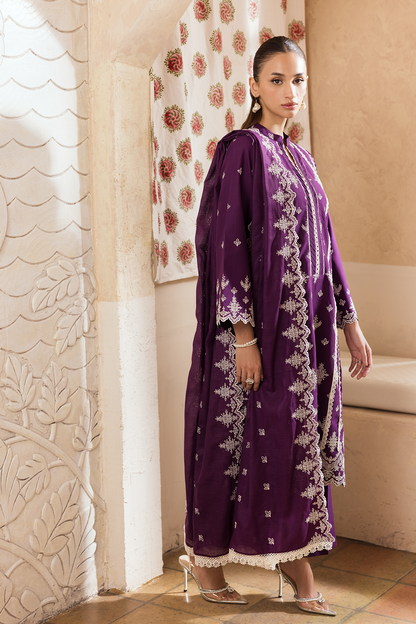 Rajbari | Nissa Chikankari Exclusive | Exclusive 04 - Luxury Dress - available at Maria Faisal in UK and USA.
