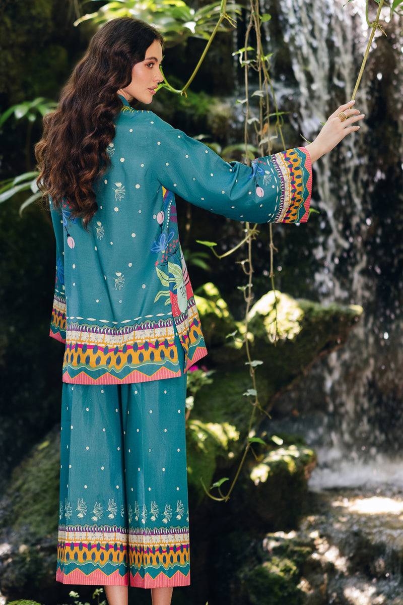 Qalamkar | Printed Co Ords 25 | OP-10 Liva by Maria Faisal - Registered Vendor of : Qalamkar - type : Ladies Clothes - 100% original wedding dresses