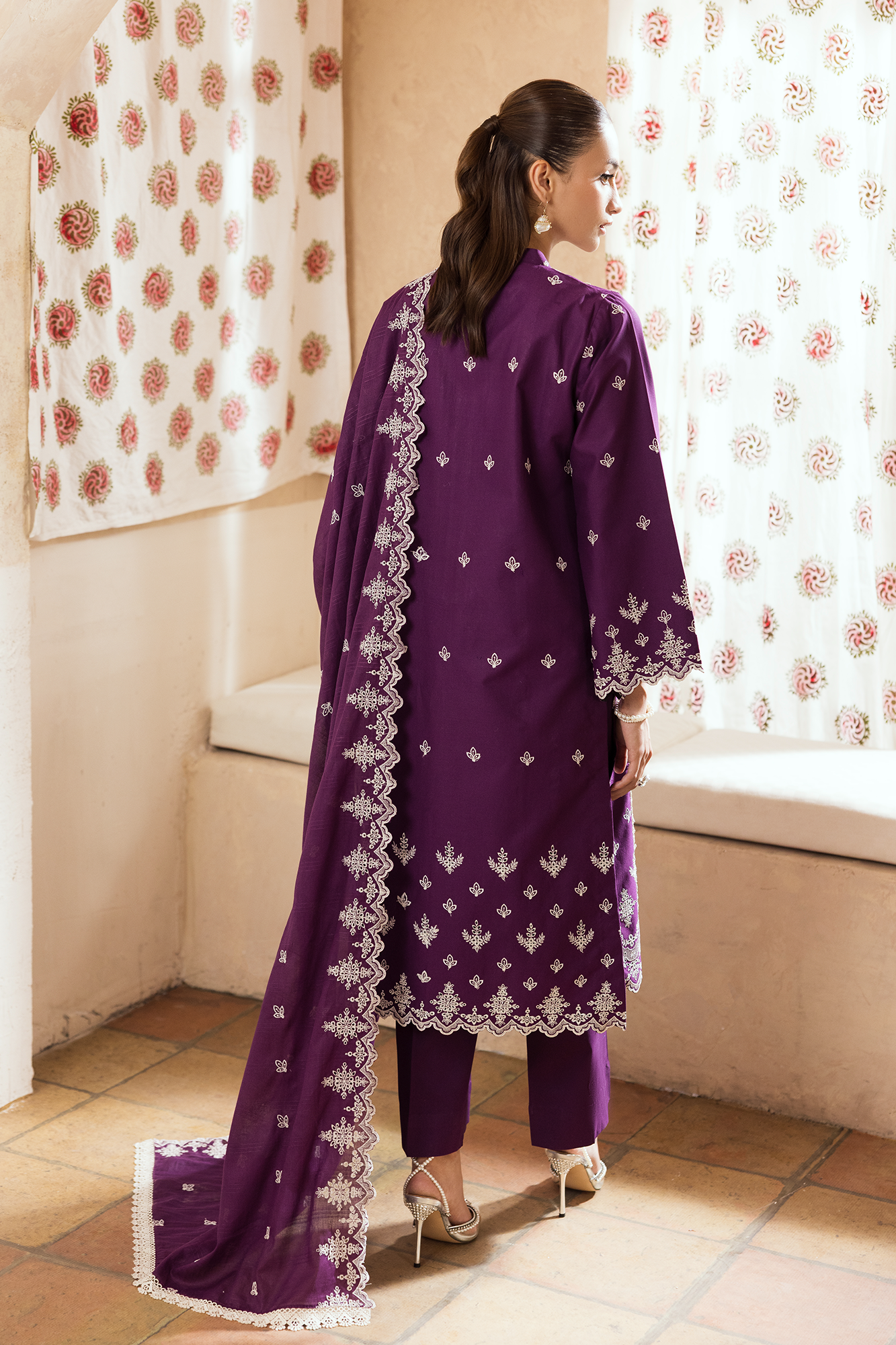 Rajbari | Nissa Chikankari Exclusive | Exclusive 04 - Luxury Dress - available at Maria Faisal in UK and USA.