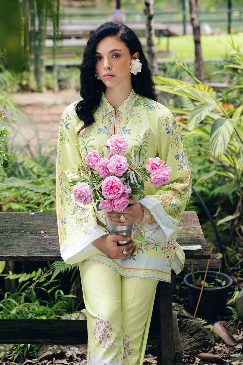 Qalamkar | Printed Co Ords 25 | OP-03 Alva by Maria Faisal - Registered Vendor of : Qalamkar - type : Ladies Clothes - 100% original wedding dresses