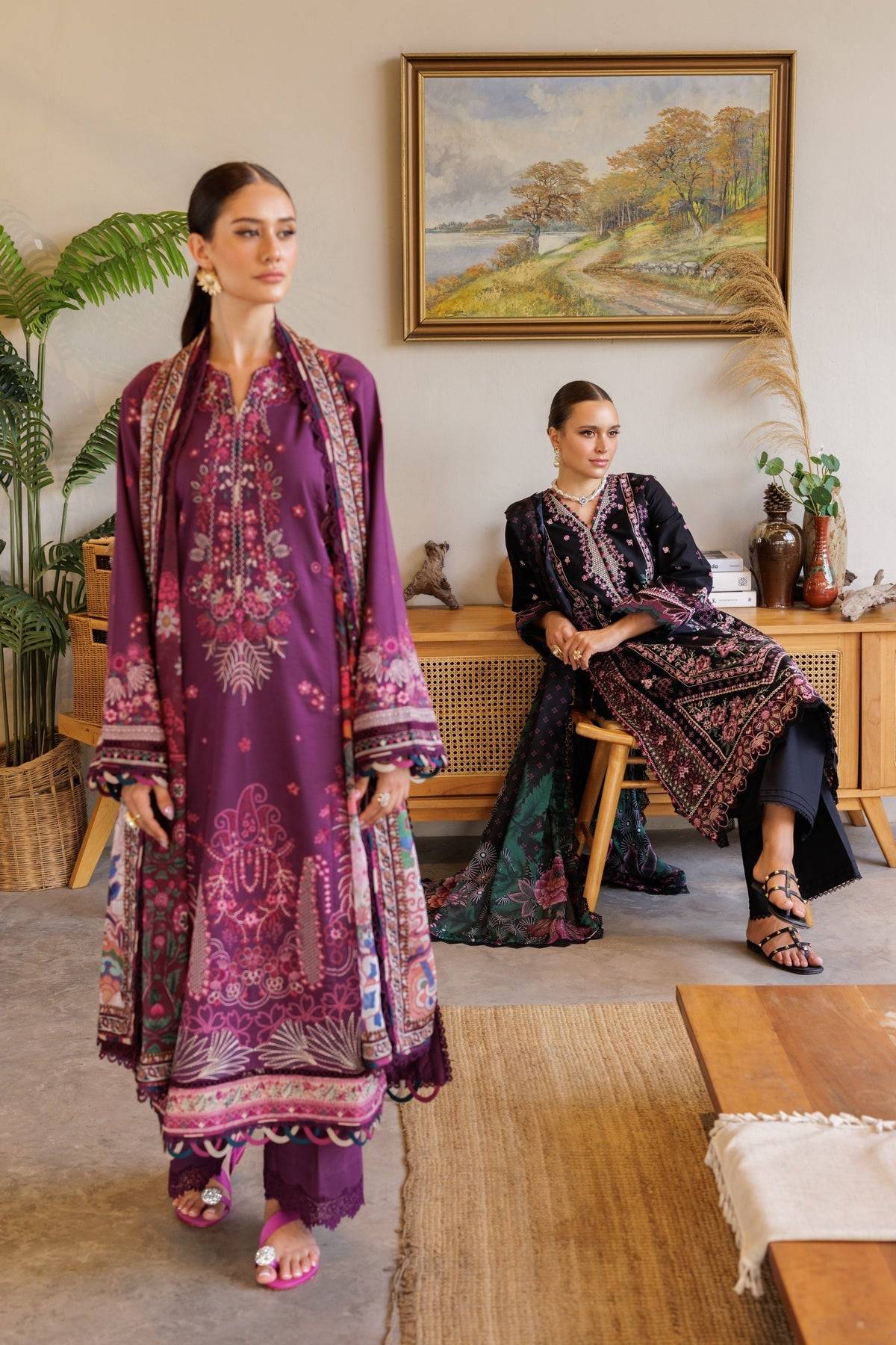 Xenia Formals | Luxury Lawn 25 | VIOLET by Maria Faisal - Registered Vendor of : Xenia Formals - type : Ladies Clothes - 100% original wedding dresses