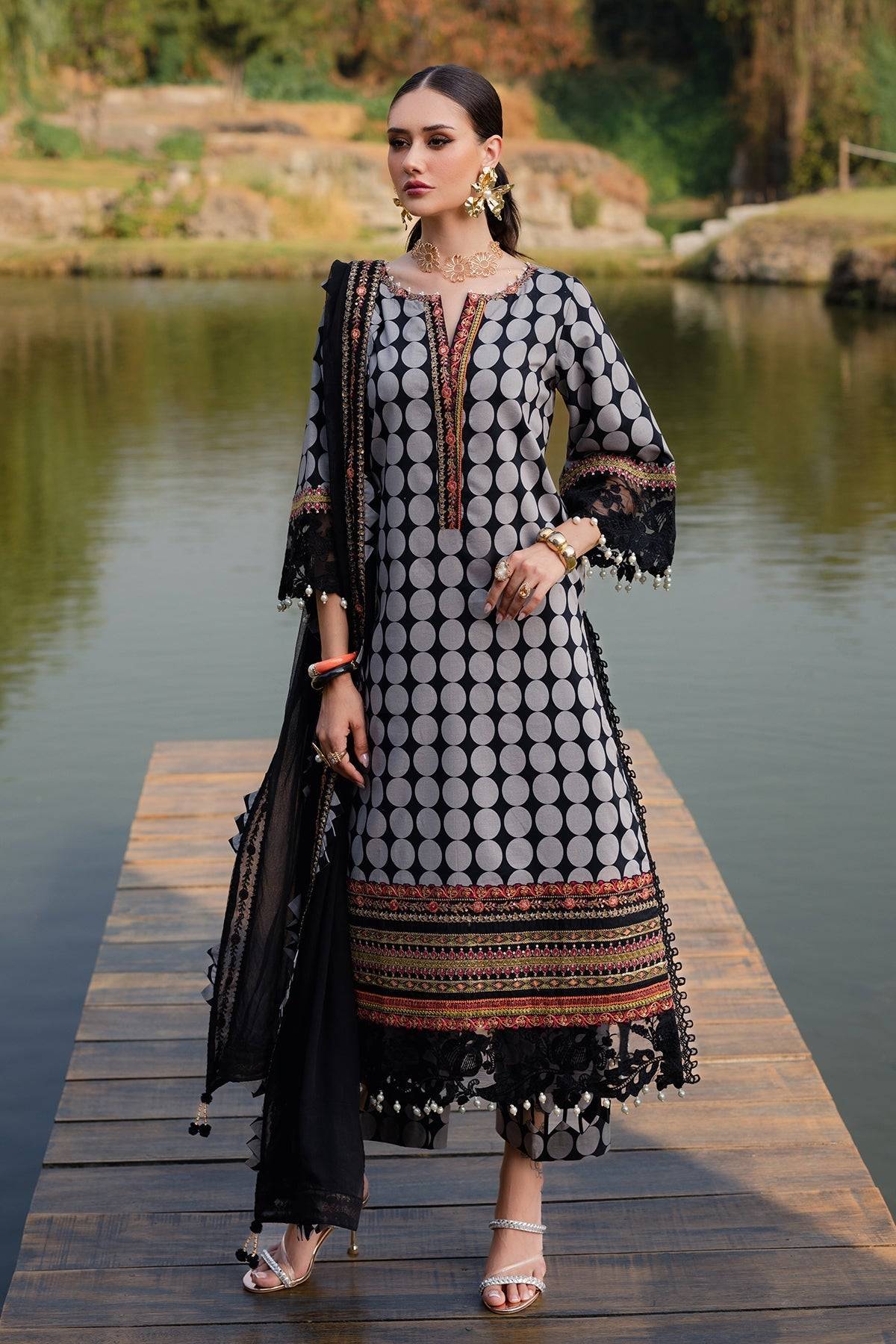 Charizma | Qara Festive Edit 25 |CQ5-01 by Maria Faisal - Registered Vendor of : Charizma - type : Ladies Clothes - 100% original wedding dresses