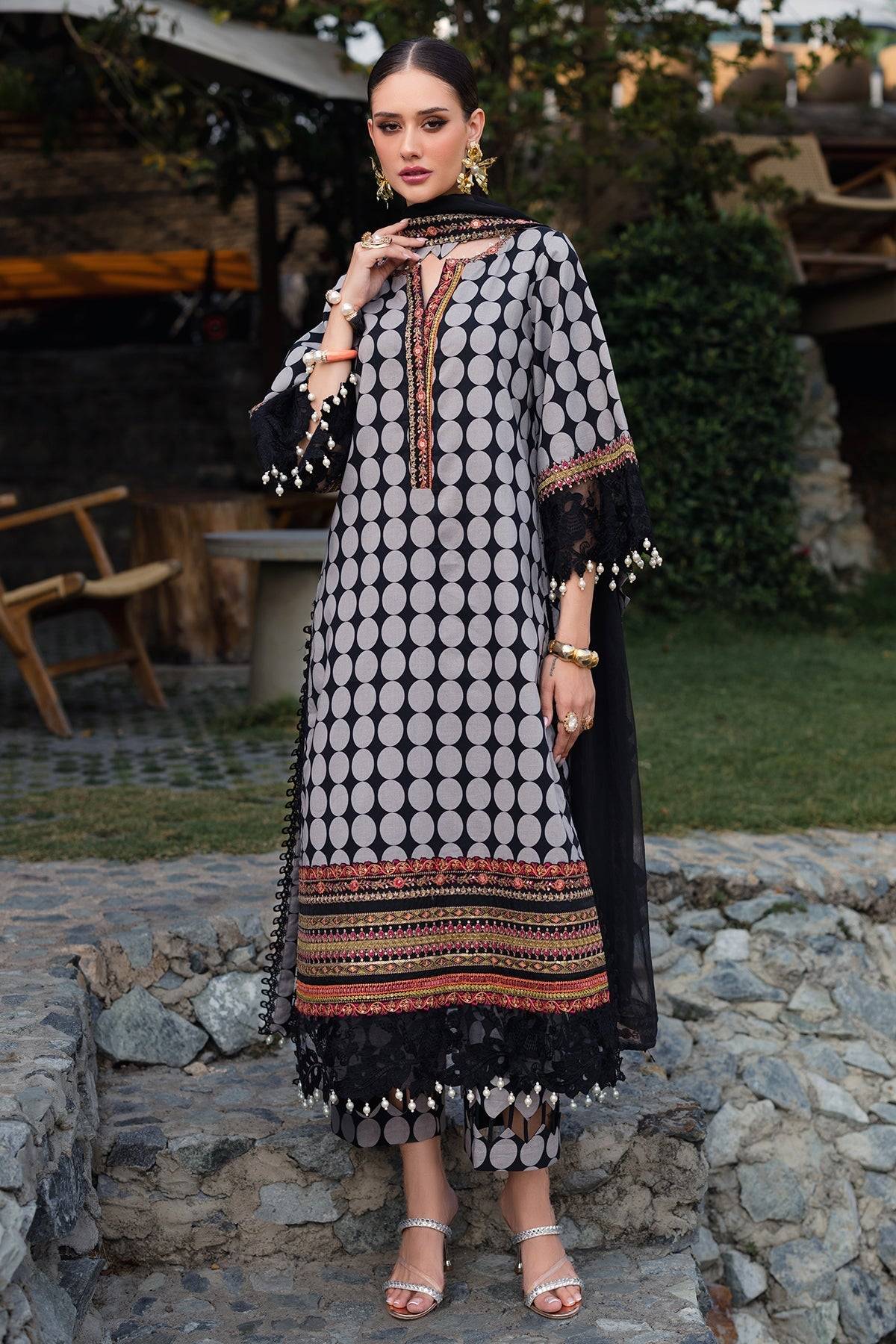 Charizma | Qara Festive Edit 25 |CQ5-01 by Maria Faisal - Registered Vendor of : Charizma - type : Ladies Clothes - 100% original wedding dresses