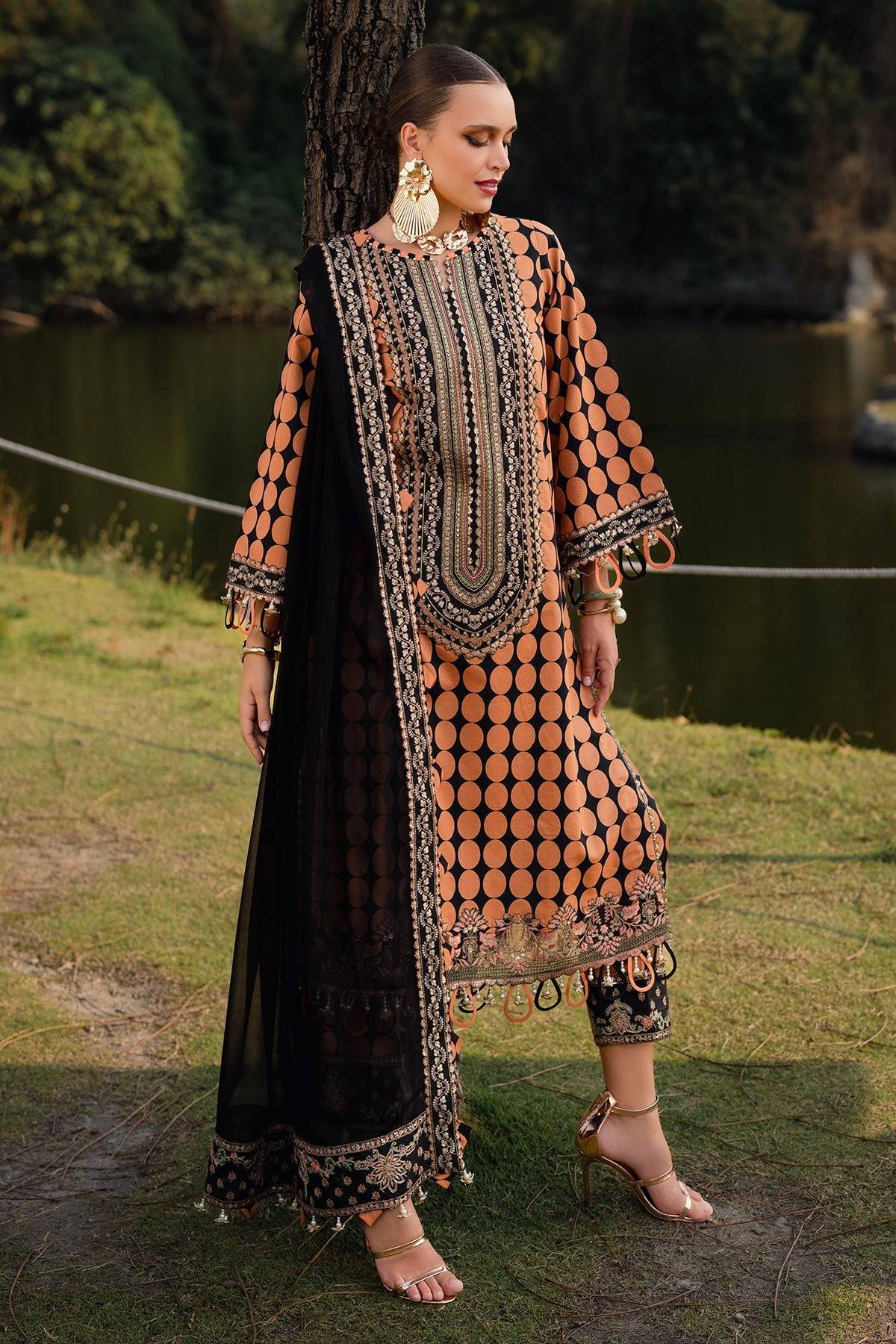 Charizma | Qara Festive Edit 25 | CQ5-02 by Maria Faisal - Registered Vendor of : Charizma - type : Ladies Clothes - 100% original wedding dresses