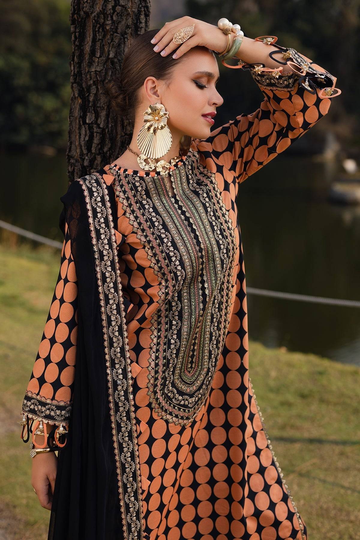 Charizma | Qara Festive Edit 25 | CQ5-02 by Maria Faisal - Registered Vendor of : Charizma - type : Ladies Clothes - 100% original wedding dresses