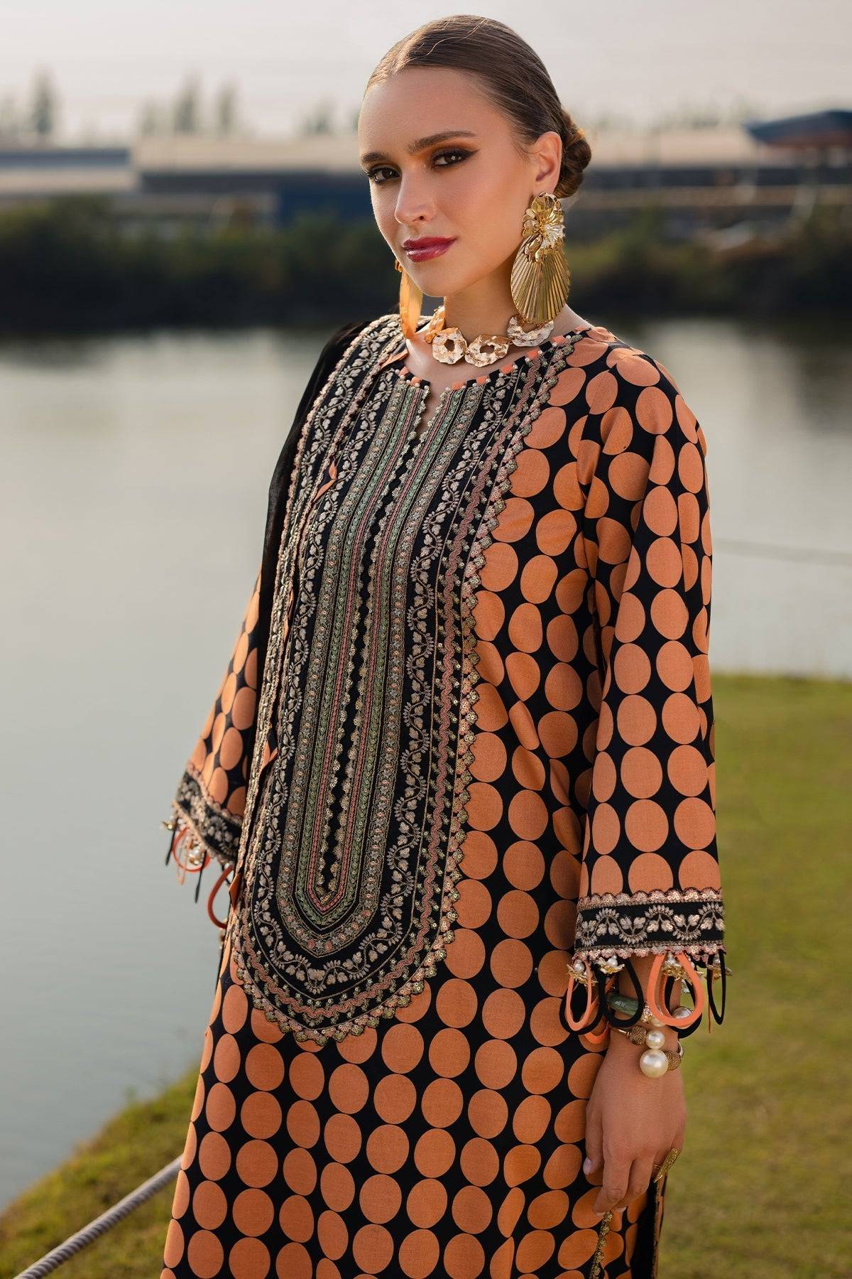 Charizma | Qara Festive Edit 25 | CQ5-02 by Maria Faisal - Registered Vendor of : Charizma - type : Ladies Clothes - 100% original wedding dresses