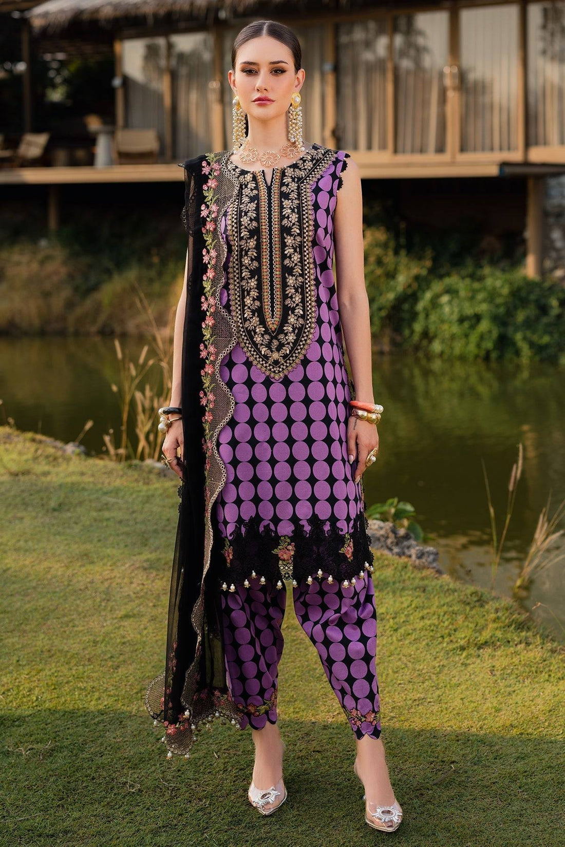 Charizma | Qara Festive Edit 25 | CQ5-03 by Maria Faisal - Registered Vendor of : Charizma - type : Ladies Clothes - 100% original wedding dresses