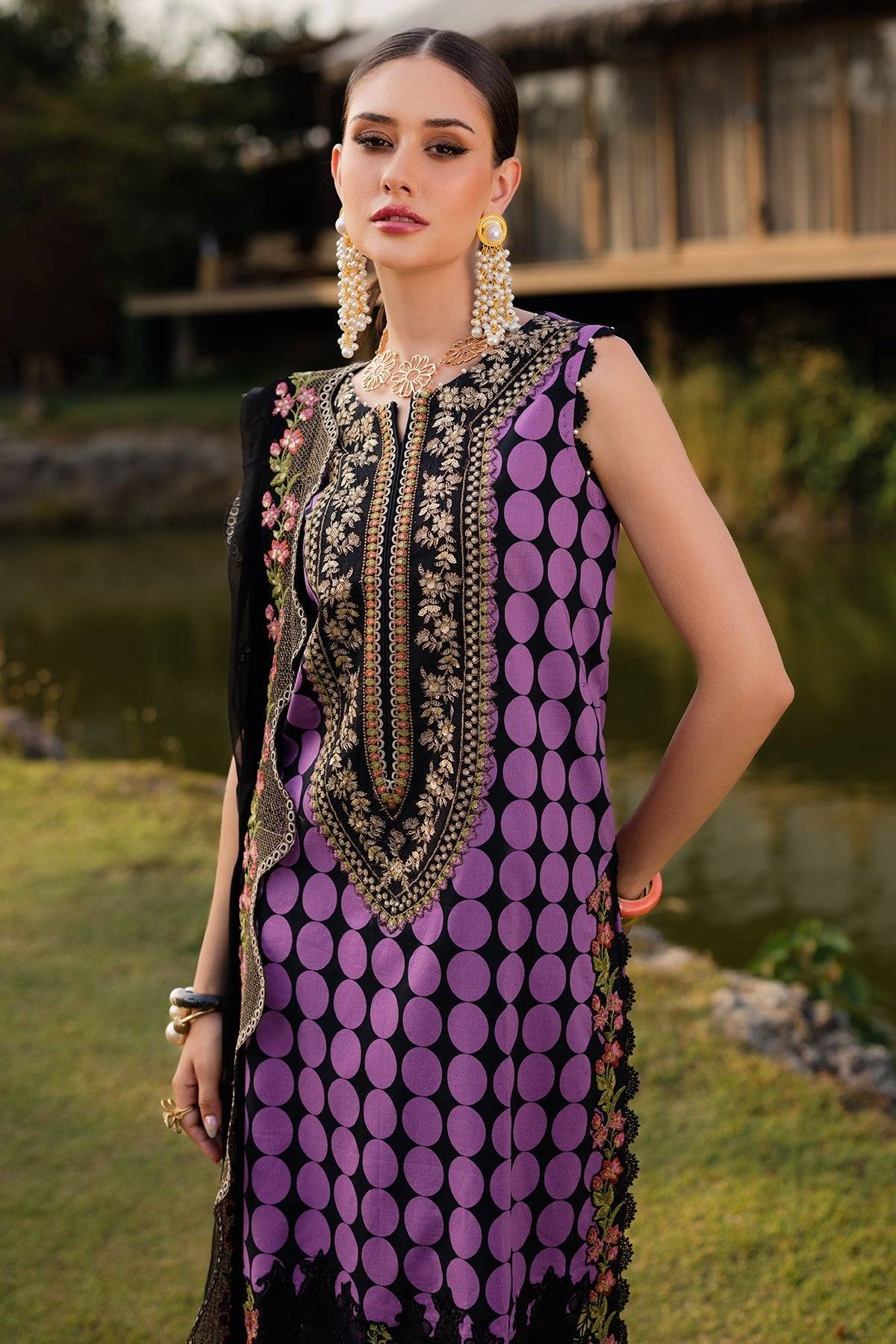 Charizma | Qara Festive Edit 25 | CQ5-03 by Maria Faisal - Registered Vendor of : Charizma - type : Ladies Clothes - 100% original wedding dresses