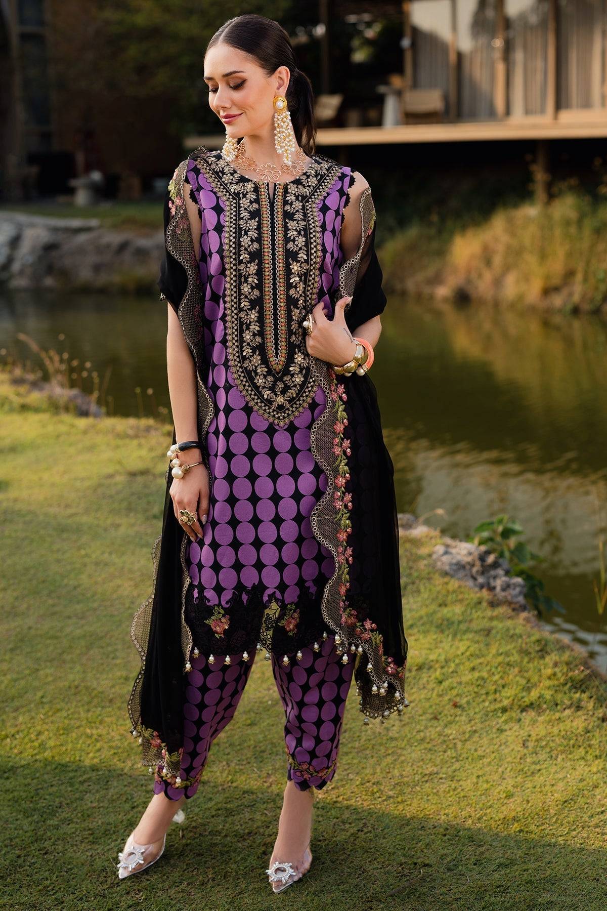 Charizma | Qara Festive Edit 25 | CQ5-03 by Maria Faisal - Registered Vendor of : Charizma - type : Ladies Clothes - 100% original wedding dresses