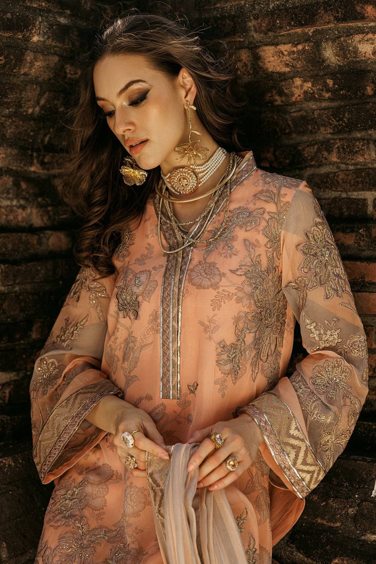 Charizma | Vasl Chiffon Collection | VSL25-05 by Maria Faisal - Registered Vendor of : Charizma - type : Ladies Clothes - 100% original wedding dresses