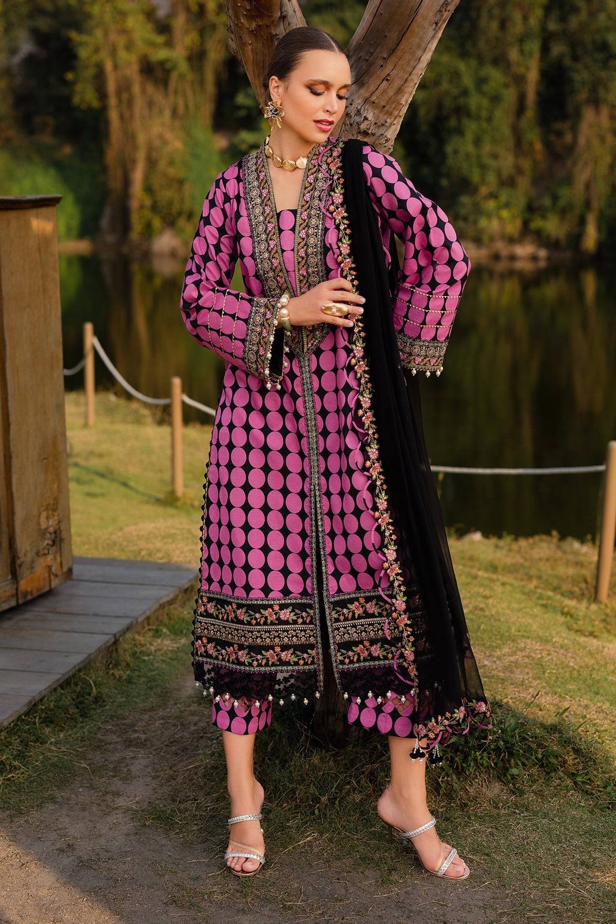 Charizma | Qara Festive Edit 25 | CQ5-07 by Maria Faisal - Registered Vendor of : Charizma - type : Ladies Clothes - 100% original wedding dresses