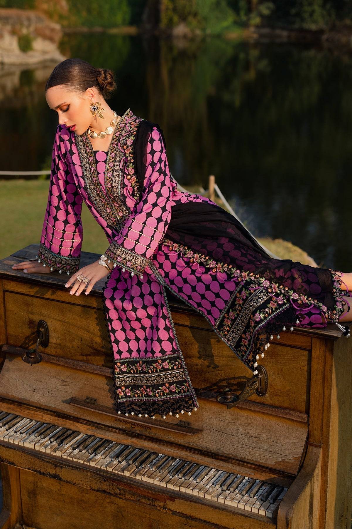 Charizma | Qara Festive Edit 25 | CQ5-07 by Maria Faisal - Registered Vendor of : Charizma - type : Ladies Clothes - 100% original wedding dresses