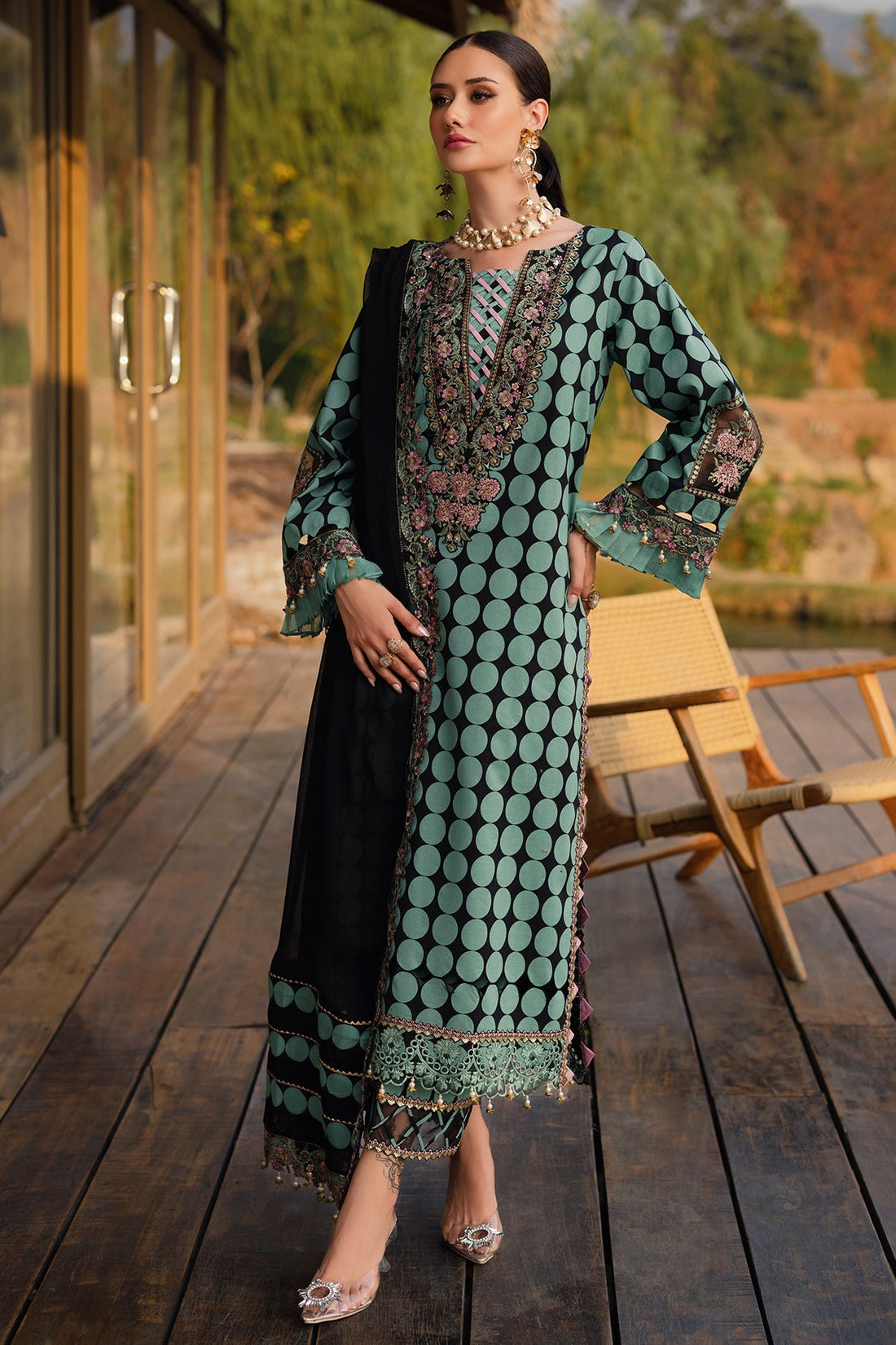 Charizma | Qara Festive Edit 25 | CQ5-04 by Maria Faisal - Registered Vendor of : Charizma - type : Ladies Clothes - 100% original wedding dresses