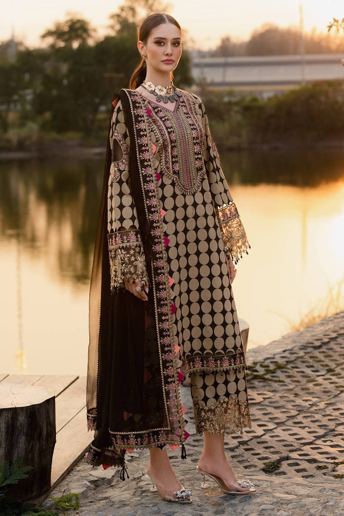 Charizma | Qara Festive Edit 25 | CQ5-05 by Maria Faisal - Registered Vendor of : Charizma - type : Ladies Clothes - 100% original wedding dresses
