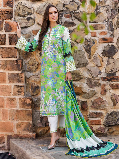 Rajbari | Floral Symphony Lawn 25 | RB-04 by Maria Faisal - Registered Vendor of : Rajbari - type : Ladies Clothes - 100% original wedding dresses