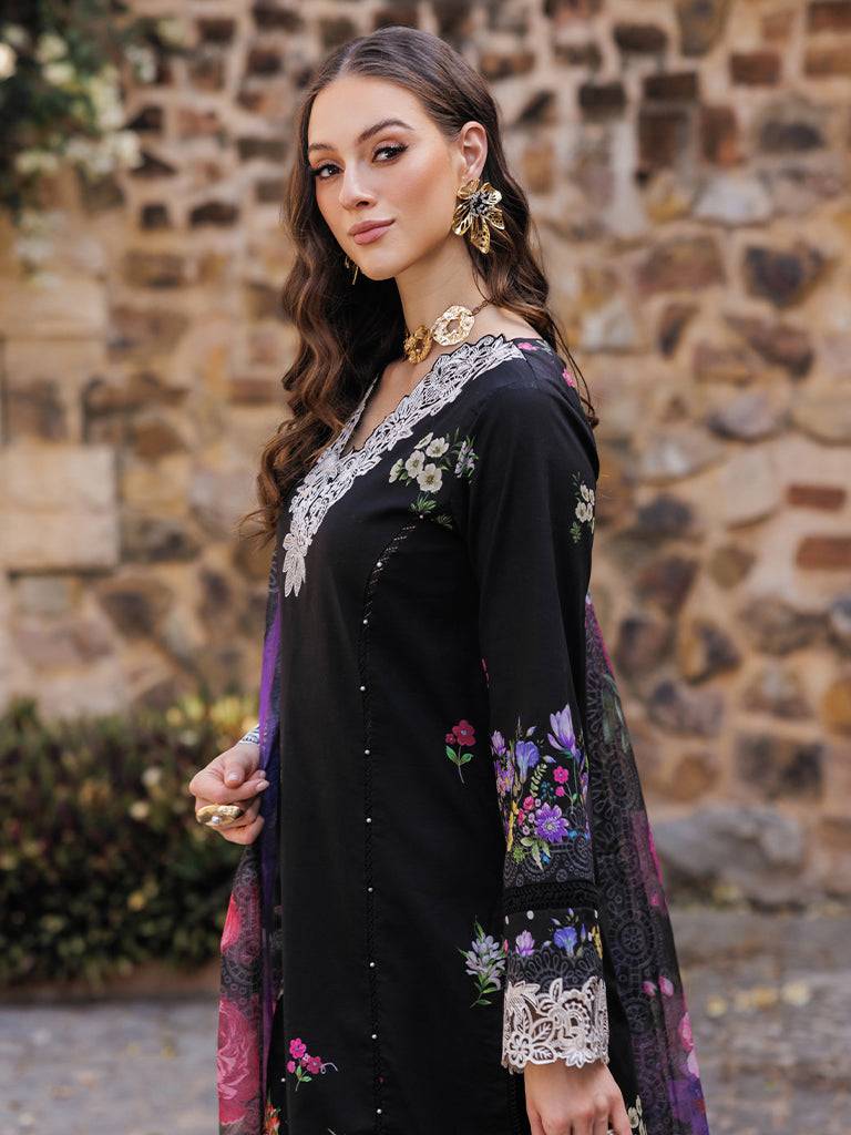 Rajbari | Floral Symphony Lawn 25 | RB-08 by Maria Faisal - Registered Vendor of : Rajbari - type : Ladies Clothes - 100% original wedding dresses
