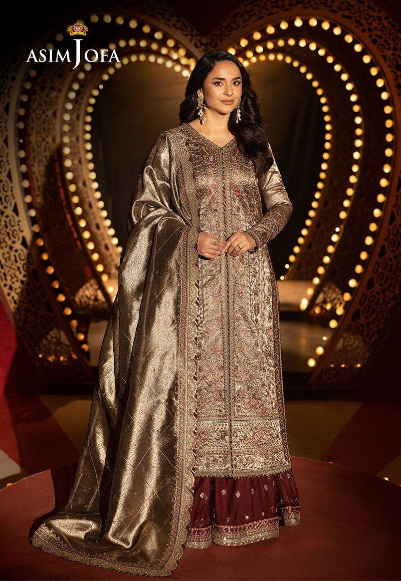 Asim Jofa | Luxury Festive Rejoice | AJLFF-09 by Maria Faisal - Registered Vendor of : Asim Jofa - type : Ladies Clothes - 100% original wedding dresses
