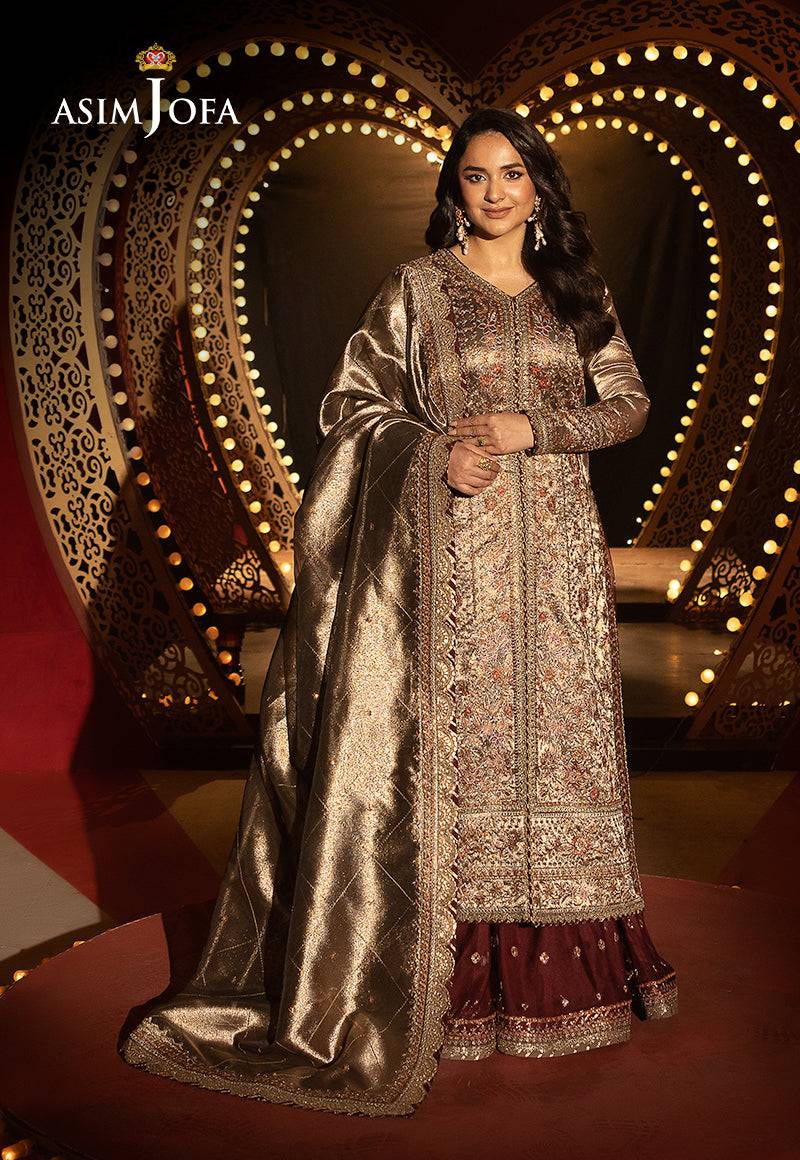 Asim Jofa | Luxury Festive Rejoice | AJLFF-09 by Maria Faisal - Registered Vendor of : Asim Jofa - type : Ladies Clothes - 100% original wedding dresses