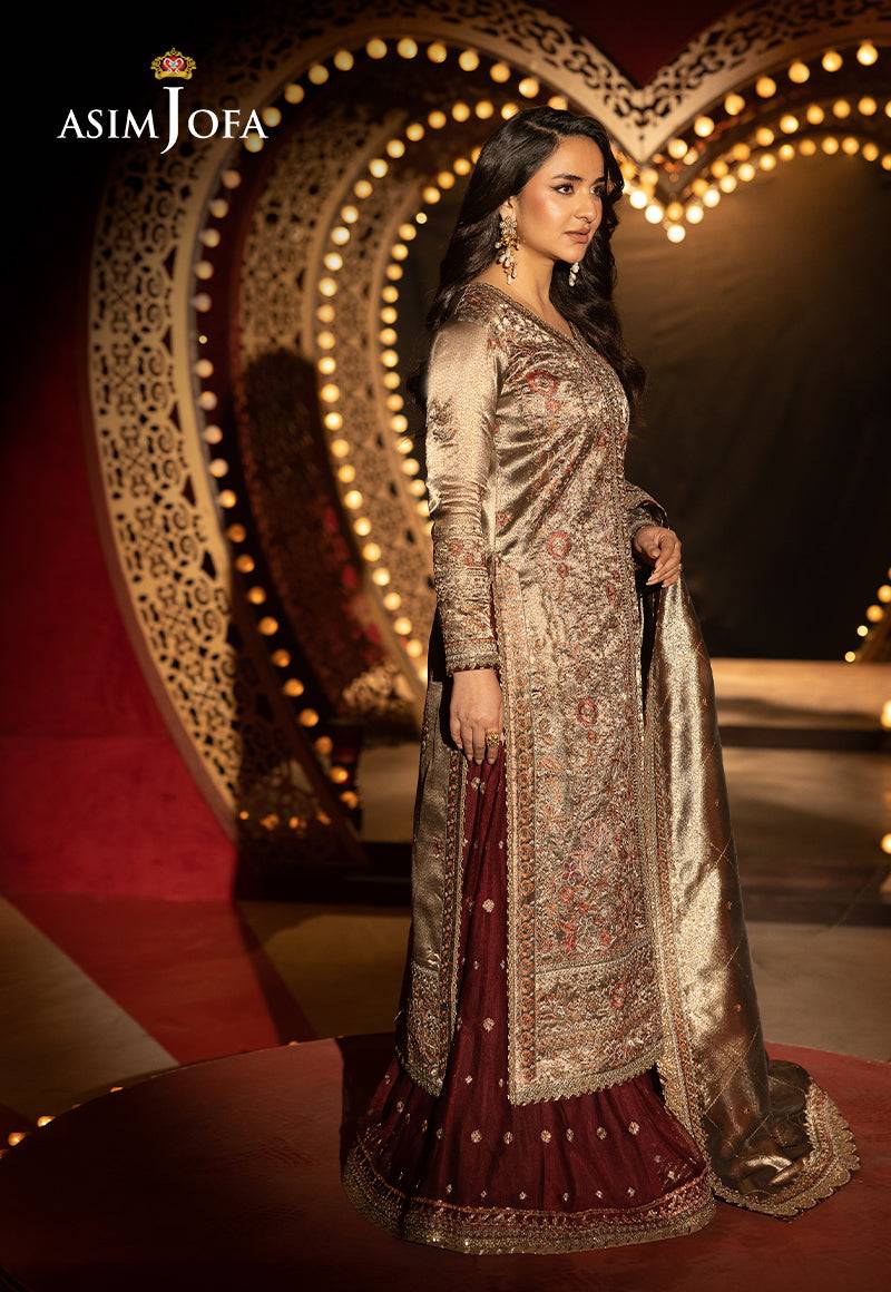 Asim Jofa | Luxury Festive Rejoice | AJLFF-09 by Maria Faisal - Registered Vendor of : Asim Jofa - type : Ladies Clothes - 100% original wedding dresses