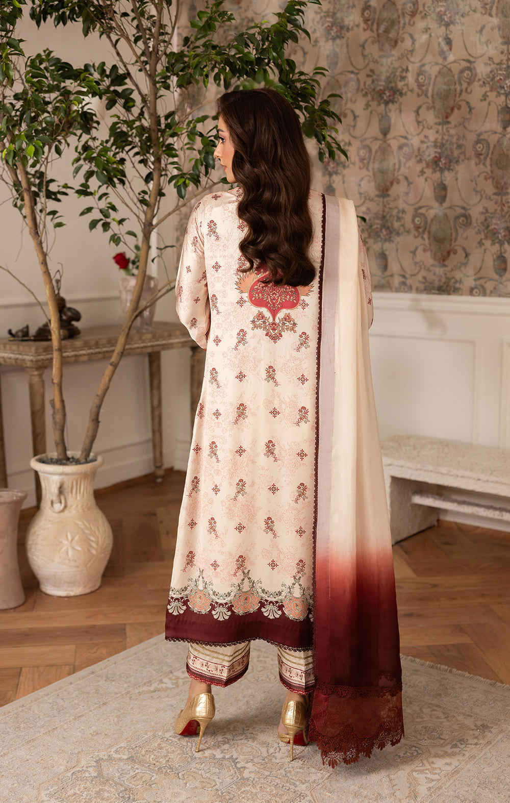 Maya | Eloura Silk Pret 25 |SAPHIRA - Ladies Clothes - Maria Faisal