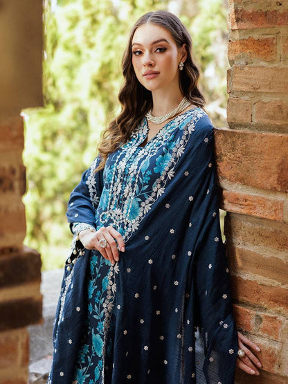 Rajbari | Floral Symphony Lawn 25 | RB-12 by Maria Faisal - Registered Vendor of : Rajbari - type : Ladies Clothes - 100% original wedding dresses